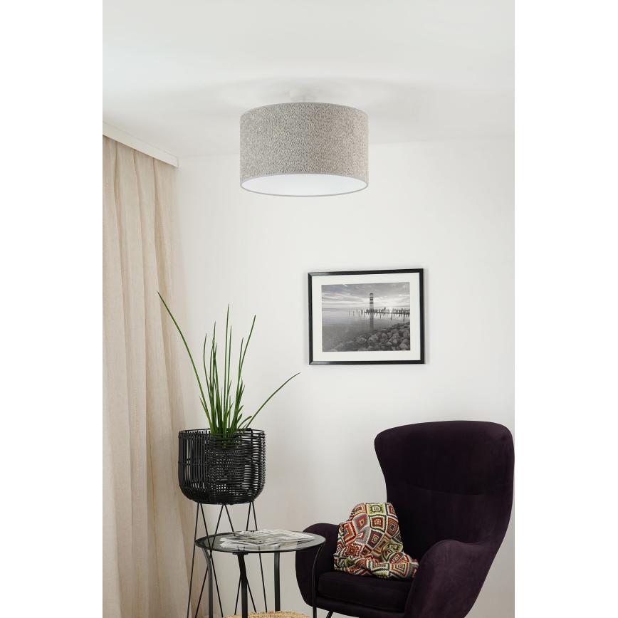 Brilagi - Pakabinamas sietynas BOUCLE ROLLER 1xE27/15W/230V diametras 45 cm pilka