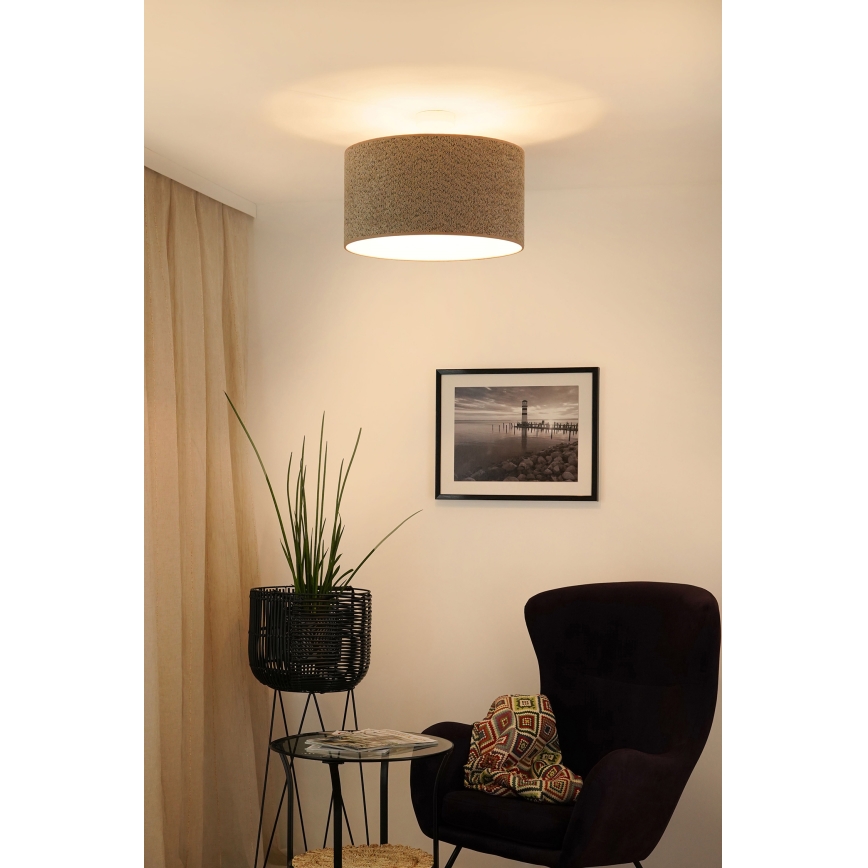 Brilagi - Pakabinamas sietynas BOUCLE ROLLER 1xE27/15W/230V diametras 45 cm ruda