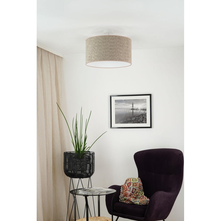 Brilagi - Pakabinamas sietynas BOUCLE ROLLER 1xE27/15W/230V diametras 45 cm ruda