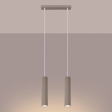 Brilagi - Pakabinamas sietynas CRESTO 2xGU10/10W/230V taupe