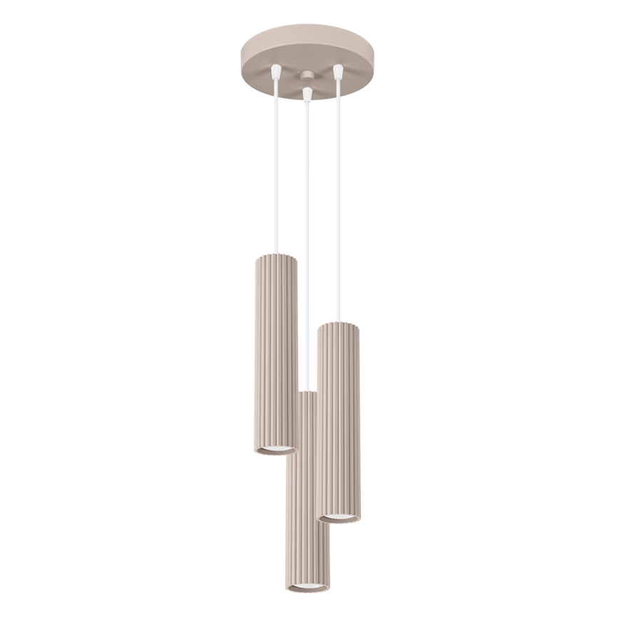 Brilagi - Pakabinamas sietynas CRESTO 3xGU10/10W/230V taupe
