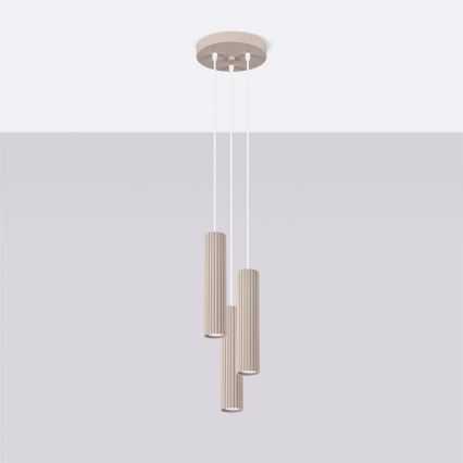 Brilagi - Pakabinamas sietynas CRESTO 3xGU10/10W/230V taupe