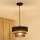 Brilagi - Pakabinamas sietynas DAKOTA LUNETA 1xE27/15W/230V diametras 25 cm juoda/smėlio spalva