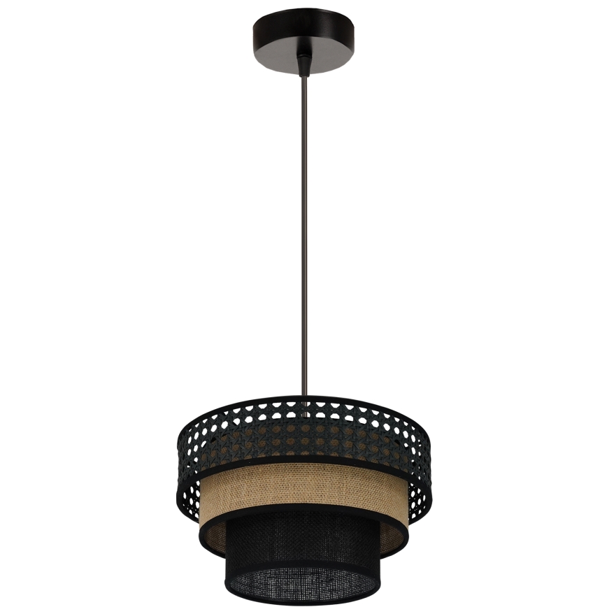 Brilagi - Pakabinamas sietynas DAKOTA LUNETA 1xE27/15W/230V diametras 25 cm juoda/smėlio spalva