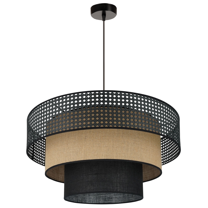 Brilagi - Pakabinamas sietynas DAKOTA LUNETA 1xE27/15W/230V diametras 60 cm juoda/smėlio spalva