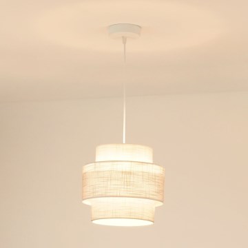 Brilagi - Pakabinamas sietynas DOVER SPACE 1xE27/15W/230V diametras 25 cm pilka/kreminė