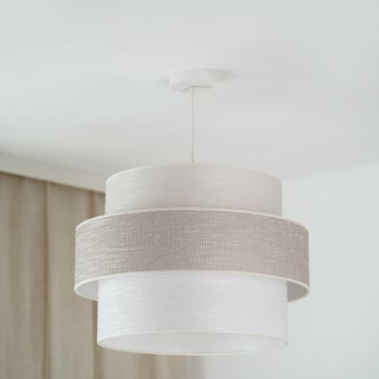 Brilagi - Pakabinamas sietynas DOVER SPACE 1xE27/15W/230V diametras 50 cm pilka/kreminė