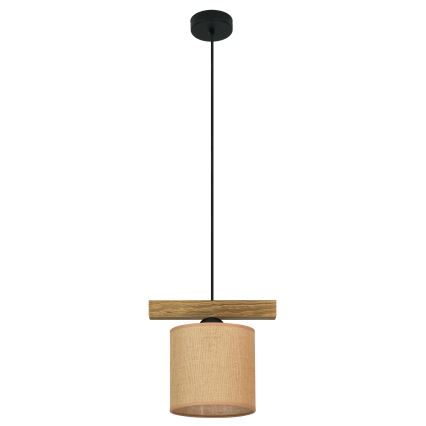 Brilagi - Pakabinamas sietynas FOREST 1xE27/15W/230V pušis/ruda/juoda