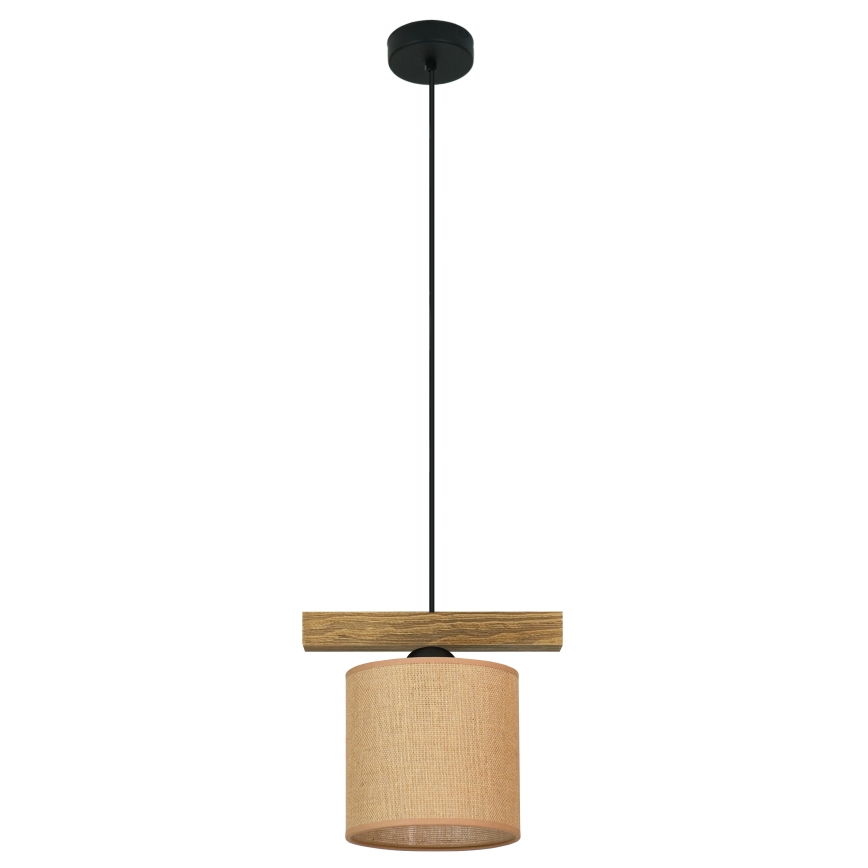 Brilagi - Pakabinamas sietynas FOREST 1xE27/15W/230V pušis/ruda/juoda