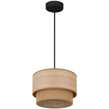 Brilagi - Pakabinamas sietynas MONTANA BOHO 1xE27/15W/230V diametras 25 cm ruda/juoda