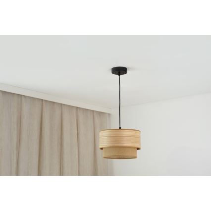 Brilagi - Pakabinamas sietynas MONTANA BOHO 1xE27/15W/230V diametras 25 cm ruda/juoda