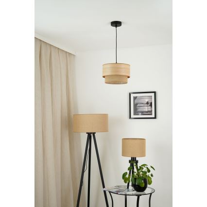 Brilagi - Pakabinamas sietynas MONTANA BOHO 1xE27/15W/230V diametras 25 cm ruda/juoda