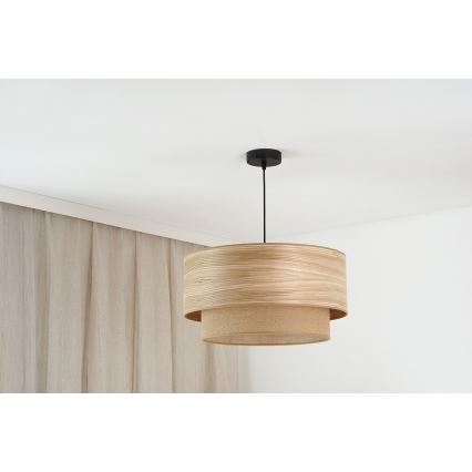Brilagi - Pakabinamas sietynas MONTANA BOHO 1xE27/15W/230V diametras 45 cm ruda/juoda