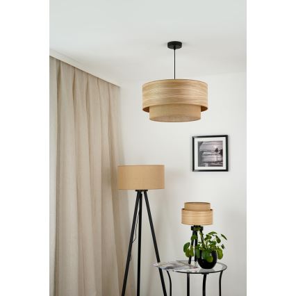 Brilagi - Pakabinamas sietynas MONTANA BOHO 1xE27/15W/230V diametras 45 cm ruda/juoda