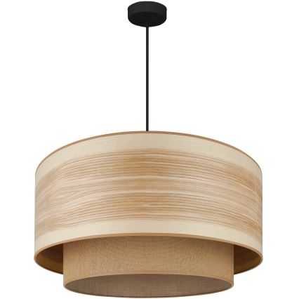 Brilagi - Pakabinamas sietynas MONTANA BOHO 1xE27/15W/230V diametras 60 cm ruda/juoda
