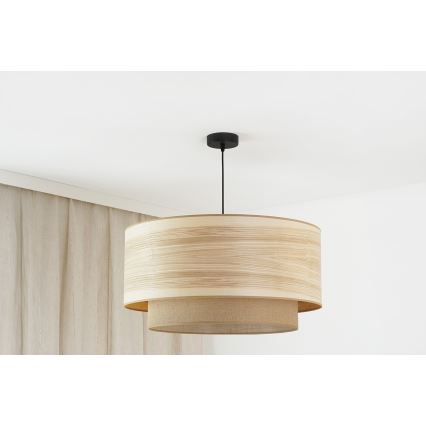 Brilagi - Pakabinamas sietynas MONTANA BOHO 1xE27/15W/230V diametras 60 cm ruda/juoda