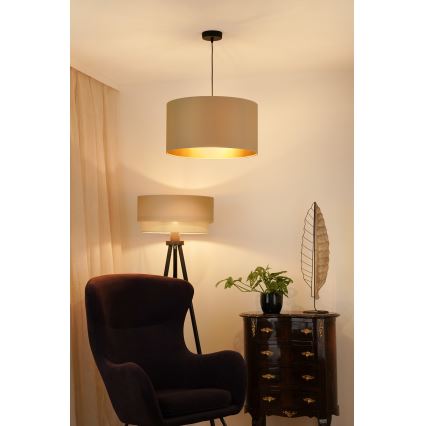 Brilagi - Pakabinamas sietynas OREGON ROLLER VEGE 1xE27/15W/230V diametras 45 cm smėlio spalva