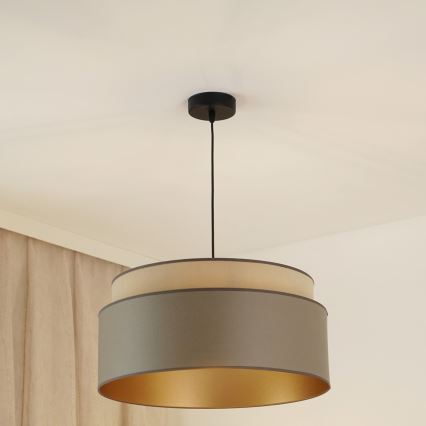 Brilagi - Pakabinamas sietynas OREGON VEGE 1xE27/15W/230V diametras 45 cm pilka
