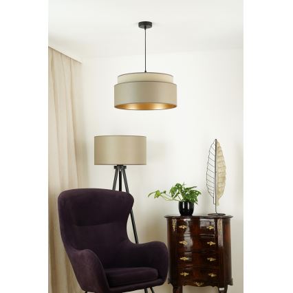 Brilagi - Pakabinamas sietynas OREGON VEGE 1xE27/15W/230V diametras 45 cm pilka