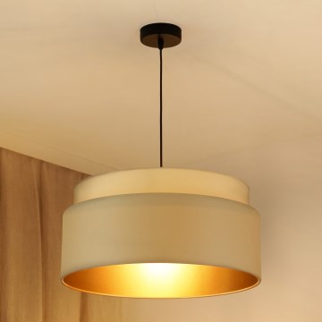 Brilagi - Pakabinamas sietynas OREGON VEGE 1xE27/15W/230V diametras 45 cm smėlio spalva
