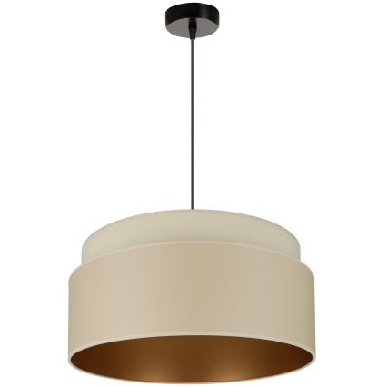 Brilagi - Pakabinamas sietynas OREGON VEGE 1xE27/15W/230V diametras 45 cm smėlio spalva