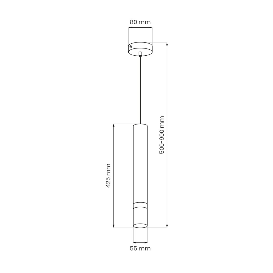 Brilagi - Pakabinamas sietynas POKER 1xGU10/25W/230V smėlio spalva/auksas