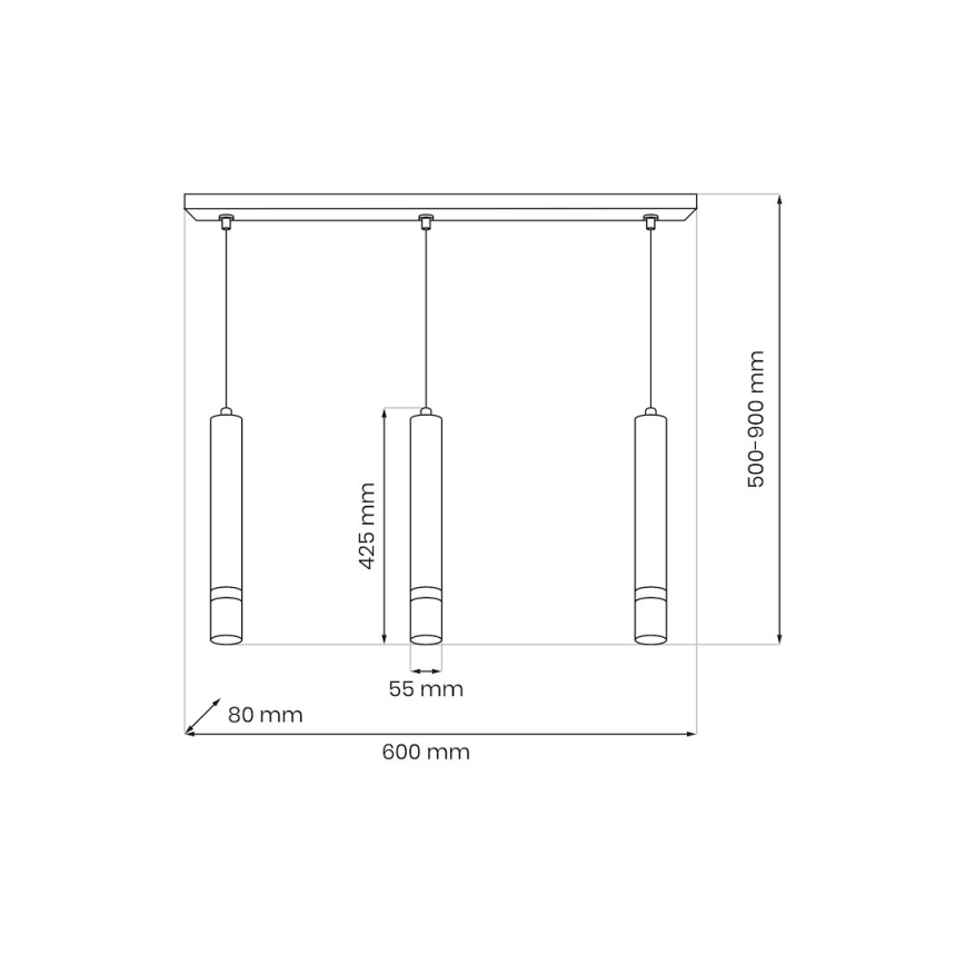 Brilagi - Pakabinamas sietynas POKER 3xGU10/25W/230V smėlio spalva/auksas