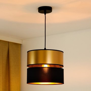 Brilagi - Pakabinamas sietynas ROYAL 1xE27/15W/230V diametras 25 cm juoda/auksas