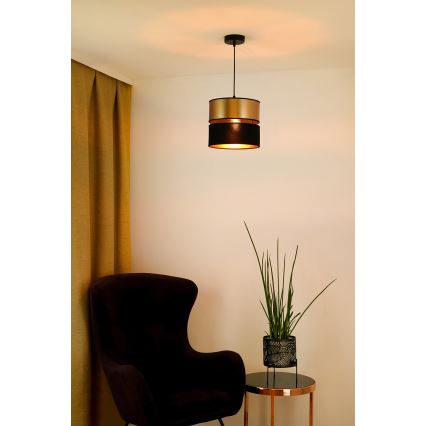 Brilagi - Pakabinamas sietynas ROYAL 1xE27/15W/230V diametras 25 cm juoda/auksas
