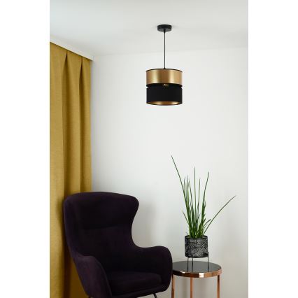 Brilagi - Pakabinamas sietynas ROYAL 1xE27/15W/230V diametras 25 cm juoda/auksas