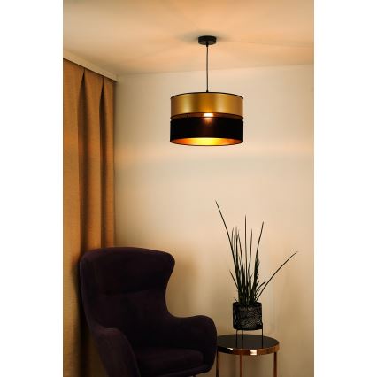 Brilagi - Pakabinamas sietynas ROYAL 1xE27/15W/230V diametras 40 cm juoda/auksas