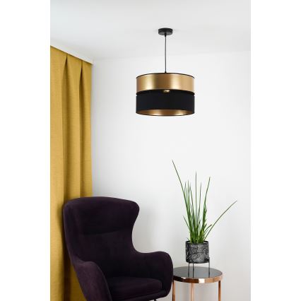 Brilagi - Pakabinamas sietynas ROYAL 1xE27/15W/230V diametras 40 cm juoda/auksas