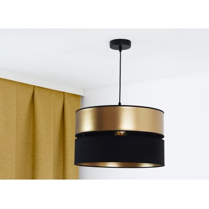Brilagi - Pakabinamas sietynas ROYAL 1xE27/15W/230V diametras 40 cm juoda/auksas