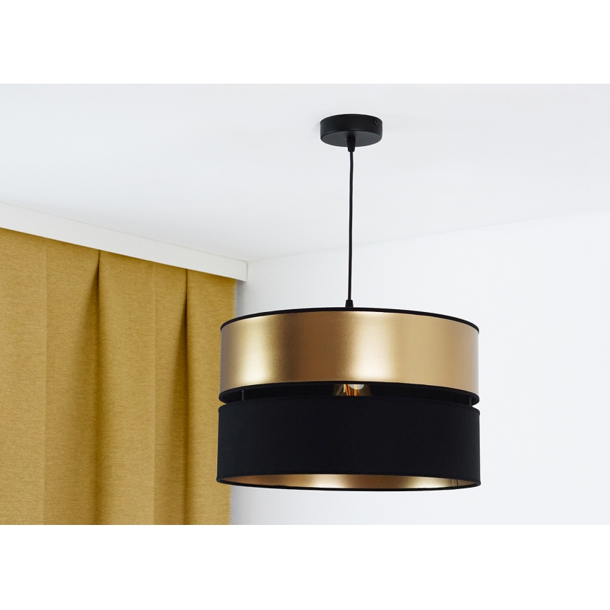 Brilagi - Pakabinamas sietynas ROYAL 1xE27/15W/230V diametras 40 cm juoda/auksas