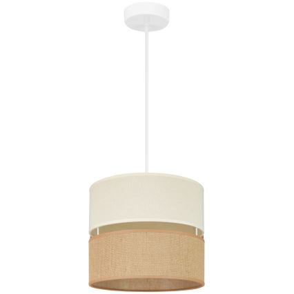 Brilagi - Pakabinamas sietynas ROYAL YUTE 1xE27/15W/230V diametras 25 cm smėlio spalva/kreminė