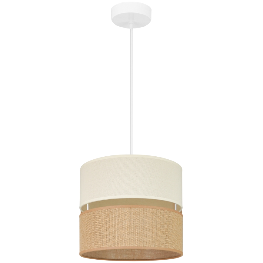 Brilagi - Pakabinamas sietynas ROYAL YUTE 1xE27/15W/230V diametras 25 cm smėlio spalva/kreminė