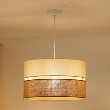 Brilagi - Pakabinamas sietynas ROYAL YUTE 1xE27/15W/230V diametras 40 cm smėlio spalva/kreminė