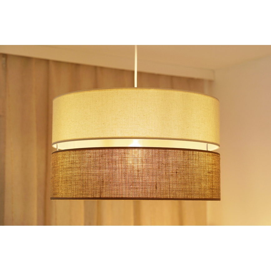 Brilagi - Pakabinamas sietynas ROYAL YUTE 1xE27/15W/230V diametras 40 cm smėlio spalva/kreminė