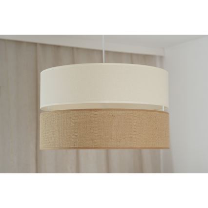 Brilagi - Pakabinamas sietynas ROYAL YUTE 1xE27/15W/230V diametras 40 cm smėlio spalva/kreminė