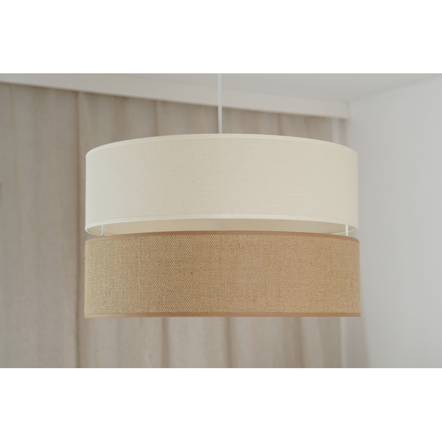 Brilagi - Pakabinamas sietynas ROYAL YUTE 1xE27/15W/230V diametras 40 cm smėlio spalva/kreminė