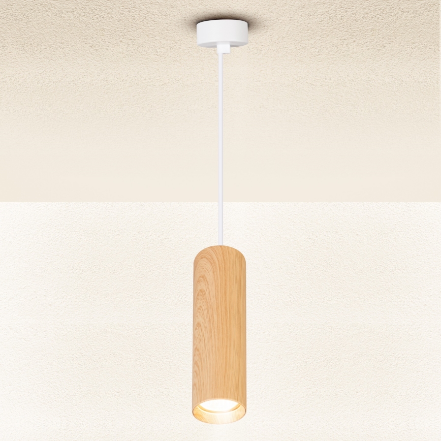 Brilagi - Pakabinamas sietynas SELE 1xGU10/30W/230V balta/ąžuolo dekoras