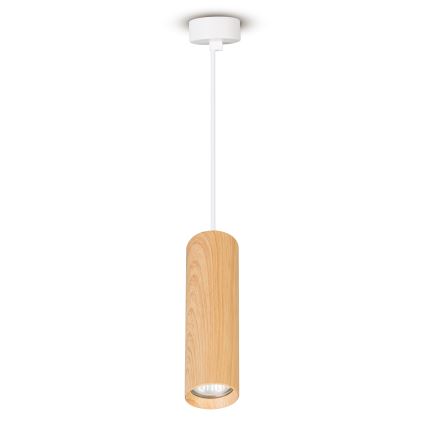 Brilagi - Pakabinamas sietynas SELE 1xGU10/30W/230V balta/ąžuolo dekoras