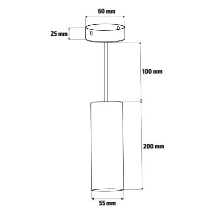 Brilagi - Pakabinamas sietynas SELE 1xGU10/30W/230V juoda/auksas