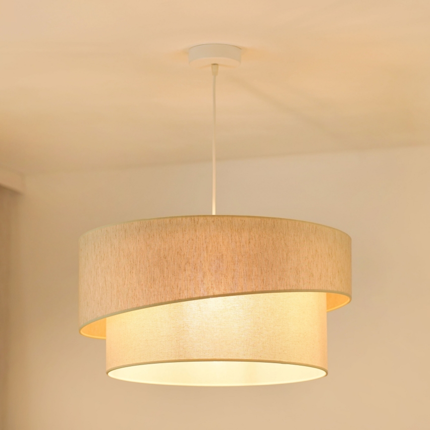 Brilagi - Pakabinamas sietynas SHINE 1xE27/15W/230V diametras 50 cm kreminė