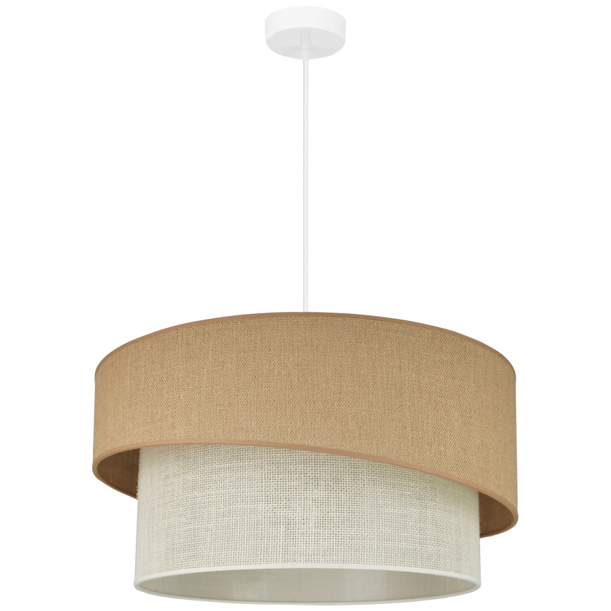 Brilagi - Pakabinamas sietynas SHINE 1xE27/15W/230V diametras 50 cm smėlio spalva/kreminė