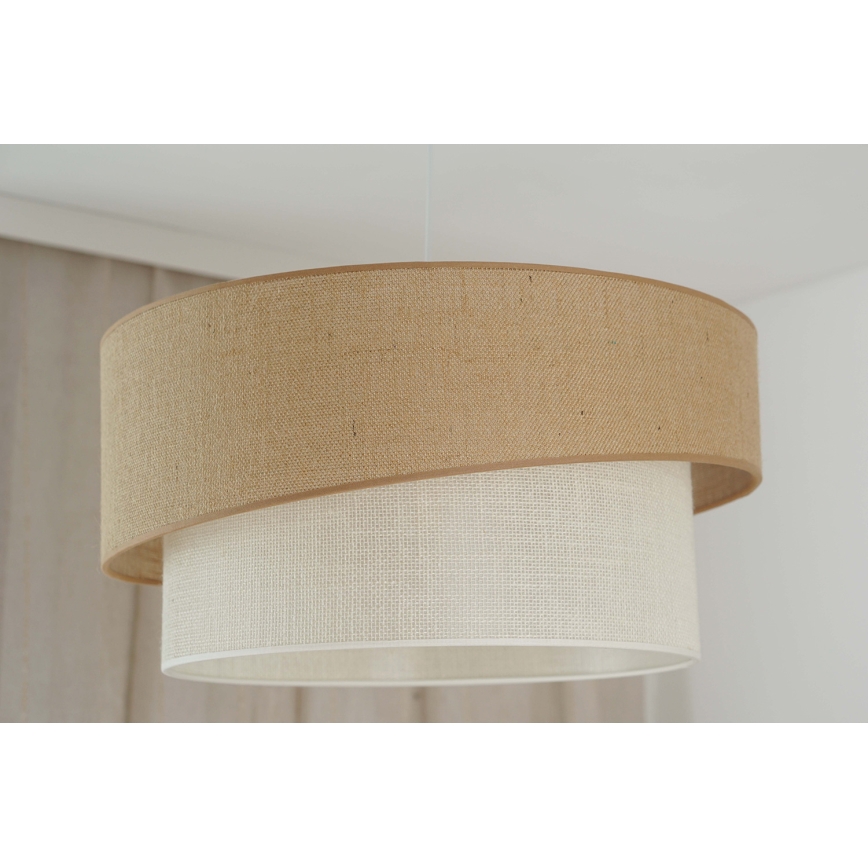 Brilagi - Pakabinamas sietynas SHINE 1xE27/15W/230V diametras 50 cm smėlio spalva/kreminė