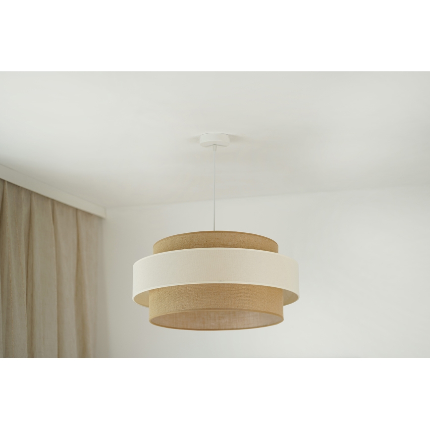 Brilagi - Pakabinamas sietynas SPACE LIGHT 1xE27/15W/230V diametras 50 cm smėlio spalva/kreminė
