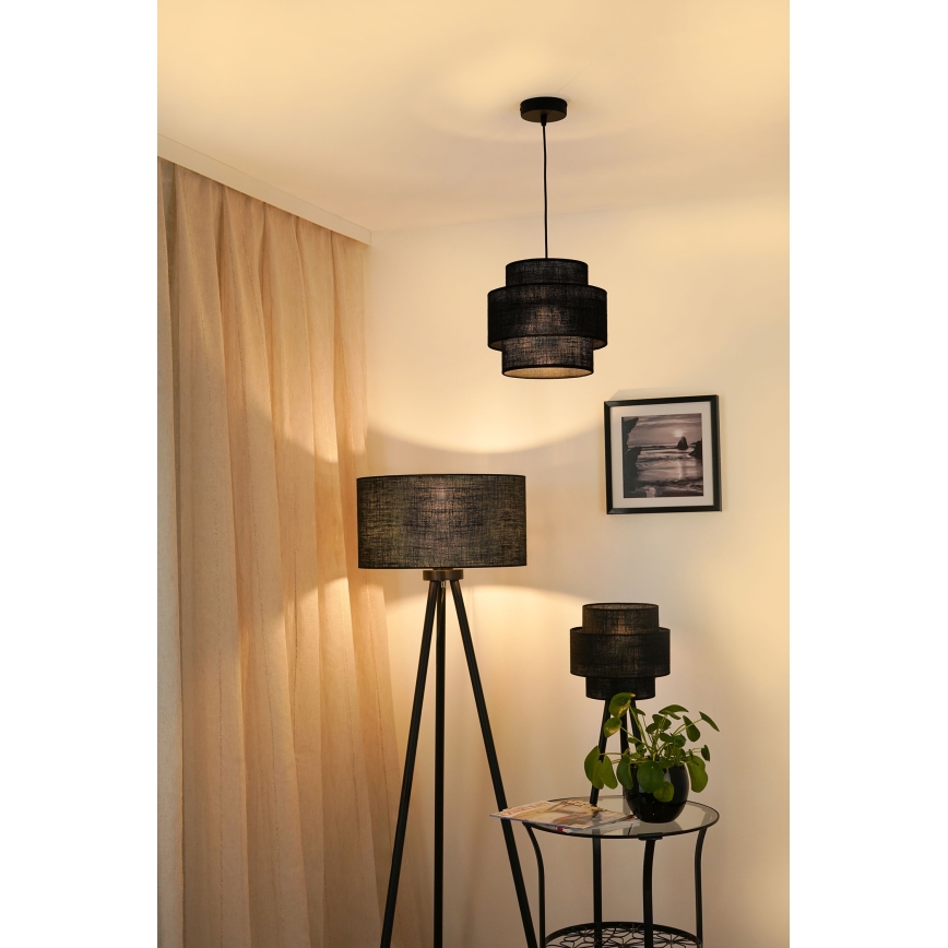 Brilagi - Pakabinamas sietynas SPACE YUTE 1xE27/15W/230V diametras 25 cm juoda