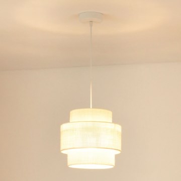 Brilagi - Pakabinamas sietynas SPACE YUTE 1xE27/15W/230V diametras 25 cm kreminė/balta