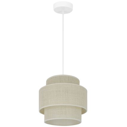 Brilagi - Pakabinamas sietynas SPACE YUTE 1xE27/15W/230V diametras 25 cm kreminė/balta